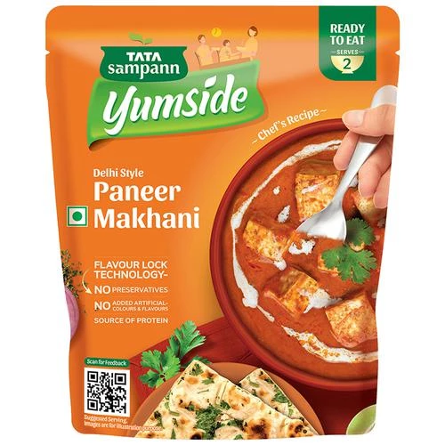 Tata Sampann Yumside Delhi Style Paneer Makhani - Ready To Eat Meal, 285 g-1.webp